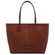 Essenza Leather shoulder bag Brown