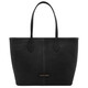Essenza Leather shoulder bag Black