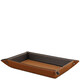 Leather valet tray Cognac