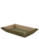 Leather valet tray Olive Green