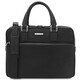Ferrara Leather laptop briefcase Black