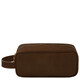 Harvey Leather toiletry bag Dark Brown