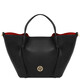 Legame Leather shopping bag - Large size Black
