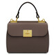 Armonia Leather handbag Dark Taupe