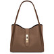 Soave Soft leather handbag Dark Taupe
