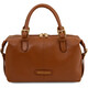 Ribelle Soft leather duffle bag Cognac