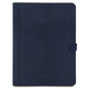 Adriano Leather document case with button closure Dark Blue