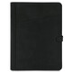 Adriano Leather document case with button closure Black