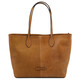 Essenza Leather shoulder bag Natural