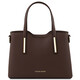 Olimpia Leather tote - Medium size Chocolate