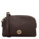 Lily Soft leather shoulder bag Chocolate