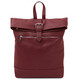 London Soft leather backpack Bordeaux