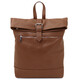 London Soft leather backpack Cognac