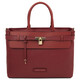 Tenace Leather handbag Bordeaux