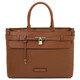 Tenace Leather handbag Cognac