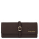 Soft leather jewellery case Chocolate