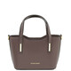 Olimpia Leather tote - Small size Dark Taupe