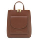 Paris Small leather backpack for women Brown