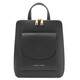 Paris Small leather backpack for women Black
