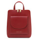 Paris Small leather backpack for women Red