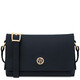 Biscuit Soft leather shoulder bag Dark Blue