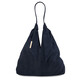 Ventura Suede leather shopping bag Dark Blue